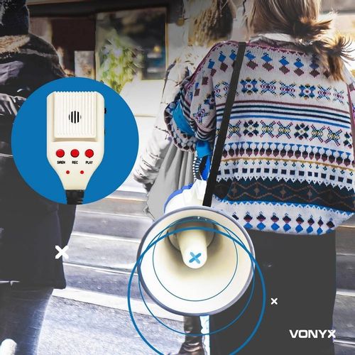 Megafon MOCNY 60W VONYX MP3/ USB/ SD/ SYRENA na Arena.pl