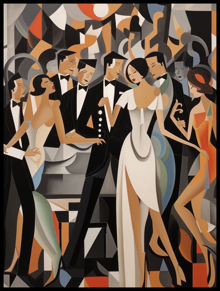 Plakat 60x80cm Bal w Art Deco zdjęcie 2