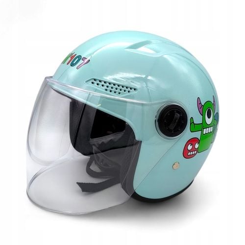 KASK DZIECIĘCY MOTOCYKLOWY DLA DZIECKA MOTOR SKUTER ROWER JUNIOR NA PREZENT na Arena.pl