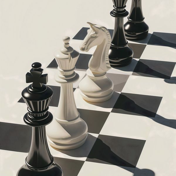 Plakat 50x50cm Szach i Mat zdjęcie 1