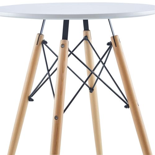 STÓŁ OKRĄGŁY MATERA BIAŁY 60x60CM na Arena.pl