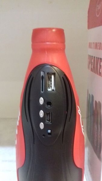 Grająca Butelka z Radiem Mp3 USB Micro SD Cola zdjęcie 3