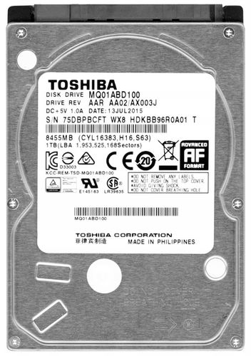 Dysk twardy Toshiba MQ01ABD100 1TB SATA II 2,5" na Arena.pl
