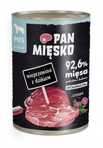 Karma dla psa Pan Mięsko 12 x 400g Mix Smaków york buldog maltańczyk na Arena.pl