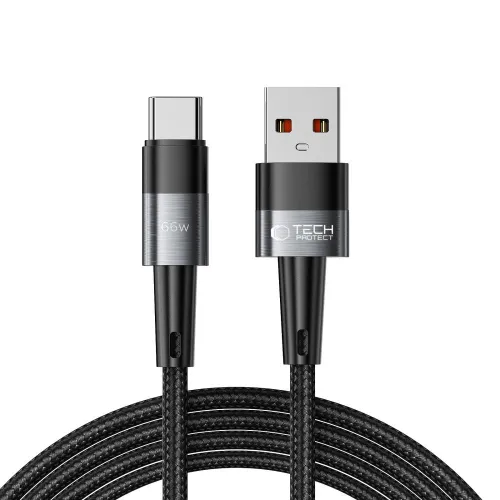 Kabel Tech-Protect UltraBoost USB-C / USB-C 66W 6A 2m - szary na Arena.pl