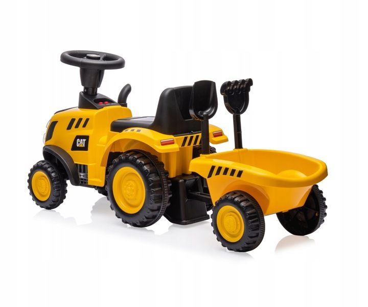 Milly Mally Pojazd CAT Tractor zółty z przyczepką zdjęcie 8