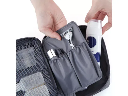 Kosmetyczka podróżna organizer turystyczny granat na Arena.pl