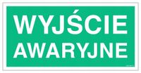 Wyjście Awaryjne 300X150 Płyta Foto Ewakuacyjne