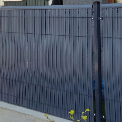 BRĄZOWA OSŁONA NA PŁOT LISTWY NA OGRODZENIE PANELE LAMELE 122X250CM na Arena.pl