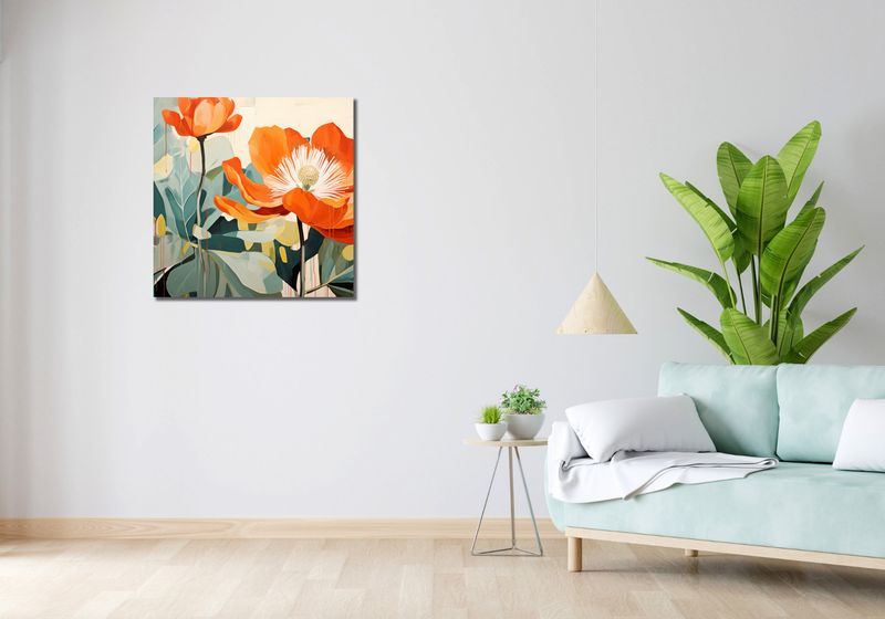 Obraz 70x70cm Żywa Pejzażystyka zdjęcie 2