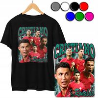 KOSZULKA DZIECIĘCA T-SHIRT Z NADRUKIEM - RONALDO PIŁKA NOŻNA - M 134-140