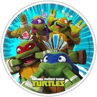 Opłatek na tort Turtles Żółwie Ninja Postacie Żółw