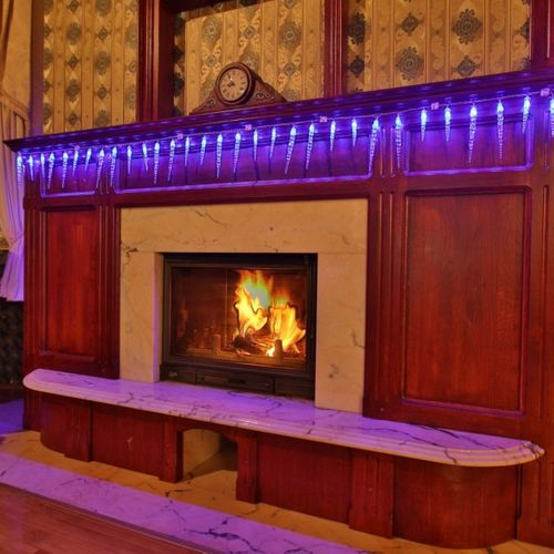 Łańcuch VOLTRONIC 40 LED Sople, kolor niebieski na Arena.pl
