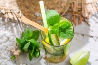 FOTOTAPETA kuchenna MOHITO DRINK LIMONKA MIĘTA