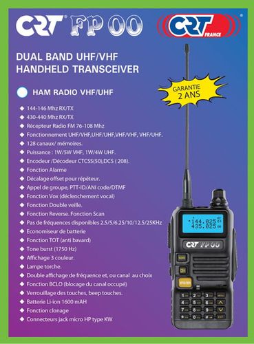 Radiotelefon VHF UHF CRT-FP-00 dual band na Arena.pl