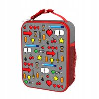 ION8 IZOLOWANY LUNCH BAG SZKOLNY TORBA NA ŚNIADANIÓWKĘ I BIDON WZÓR GAMER