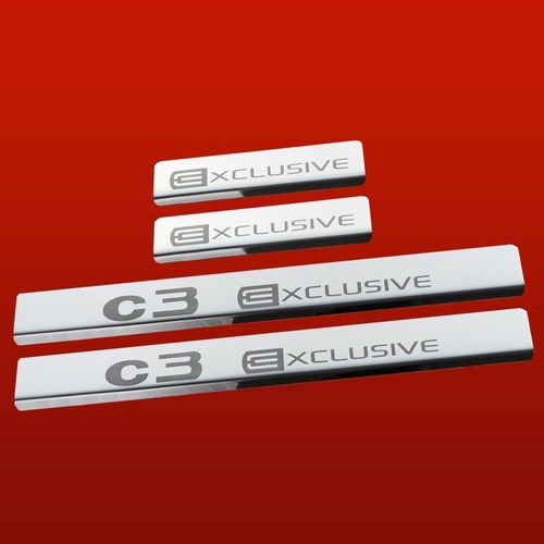 Listwa progowa CITROEN C3 MK2 C3 EXLUSIVE Stal nierdzewna 304 połysk 4szt na Arena.pl