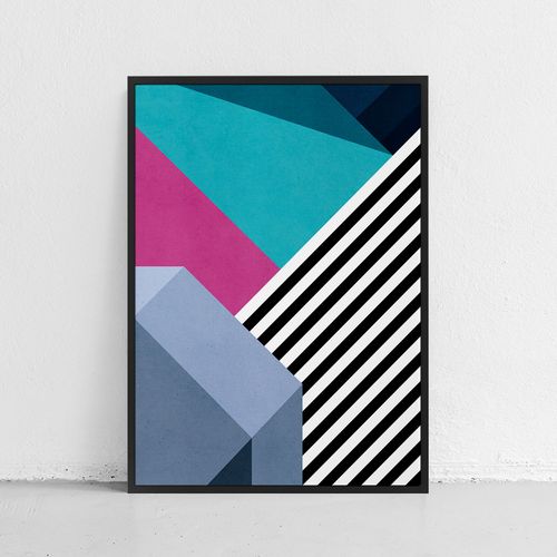 Plakat geometryczny ściana graffiti 40x50 cm na Arena.pl