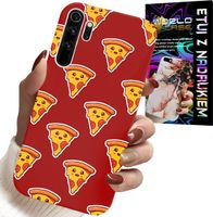 ETUI DO XIAOMI NOTE 8 - WZÓR Z WESOŁĄ PIZZĄ NA CZERWONYM TLE