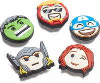 Przypinki Ozdoby Jibbitz Piny Do Butów Crocs Avengers Emojis 5 Pack