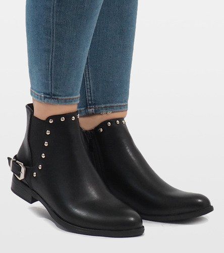 Czarne botki BM166 38 na Arena.pl