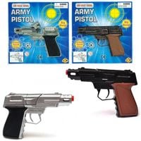 pistolet metalowy na kapiszony spłonka 14cm  a-0284