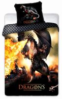 Pościel Młodzieżowa 160X200 Dragons Ognisty Smok