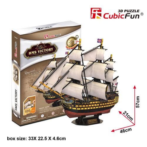 Puzzle 3D Żaglowiec HMS Victory na Arena.pl