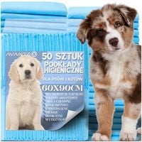 PODKŁADY HIGIENICZNE MATY DLA PSA KOTA DO SIKANIA PRZEWIJANIA 60x90 50 SZT.