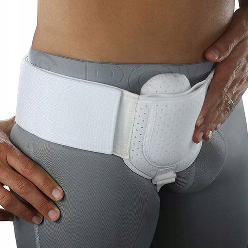 MEDYCZNY PAS PRZEPUKLINOWY PACHWINOWY DO LEWA I PRAWA STRONY 75-92 cm BIAŁY na Arena.pl