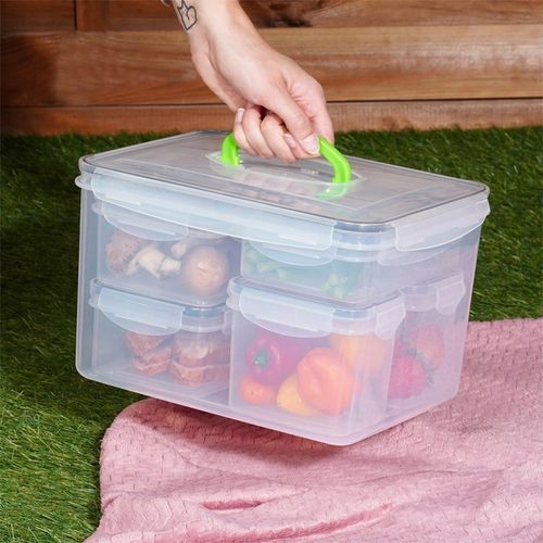 zestaw 7 pojemników na żywność z pokrywami i uszczelkami 259635 na Arena.pl