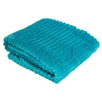 Koc z Mikrofibry Soria Niebieski Turkusowy Pled Narzuta 150x200 cm