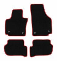Dywaniki welurowe CARLUX-RED do Seat Toledo III 2004-2012 czarne