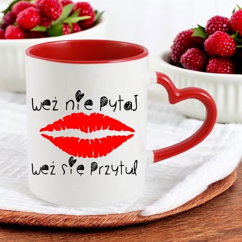 KUBEK Z NADRUKIEM PREZENT DLA KOLEŻANKI DZIEWCZYNY KOBIETY ŻONY WALENTYNKI na Arena.pl