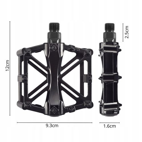 PEDAŁY ROWEROWE PLATFORMOWE ALUMINIOWE ANTYPOŚLIZGOWE ZESTAW PEDAŁÓW na Arena.pl