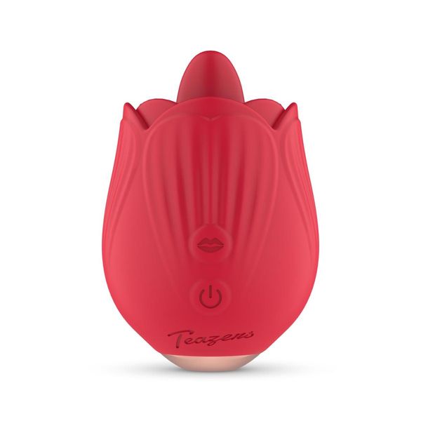 Teazers Rose Vibrator - Licking And Vibrating zdjęcie 2