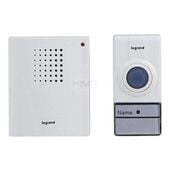 Dzwonek bezprzewodowy Essential biały (zestaw odbiornik + nadajnik) Legrand 094250