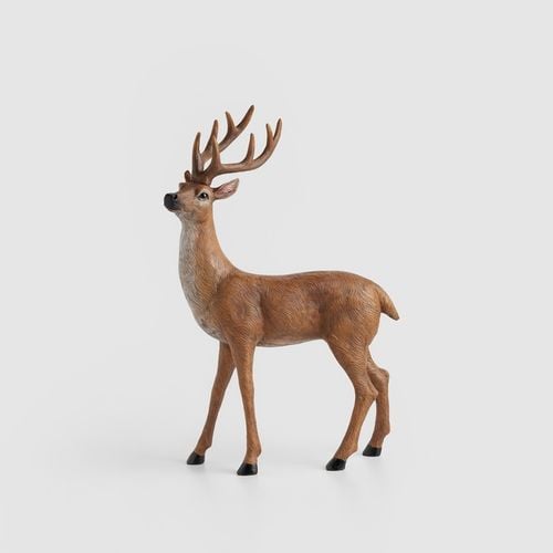 Duży RENIFER świąteczny FIGURKA JELEŃ duży 41cm brązowy home&you RUSTICDEER na Arena.pl