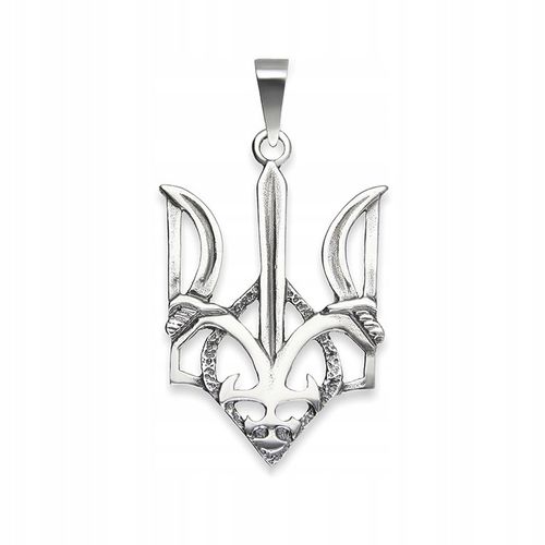 WISIOREK SREBRO 925 SYMBOL UKRAINY TRÓJZĄB тризуб na Arena.pl