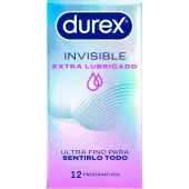 durex invisible extra lubricated 12 szt. ultracienkie prezerwatywy