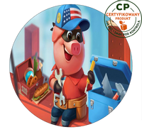 Opłatek na tort Coin Master