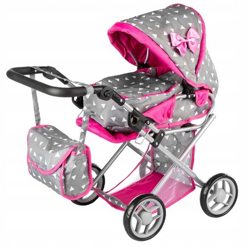 WÓZEK DLA LALEK GŁĘBOKI SPACERÓWKA GONDOLA KINDERPLAY + ŁÓŻECZKO DLA LALKI na Arena.pl
