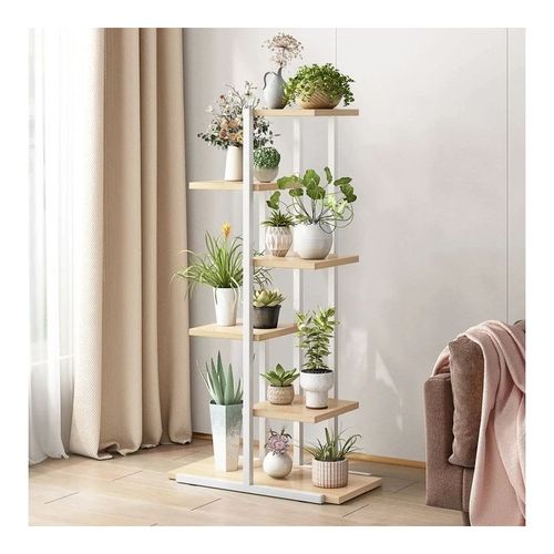 kwietnik, regał, stojak na kwiaty 113x60x20cm biało- brązowy sz16b na Arena.pl