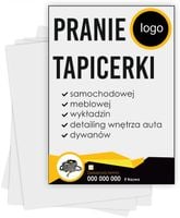 ulotki A6 reklamowe firmowe 5000 szt różne wzory PRANIE TAPICERKI