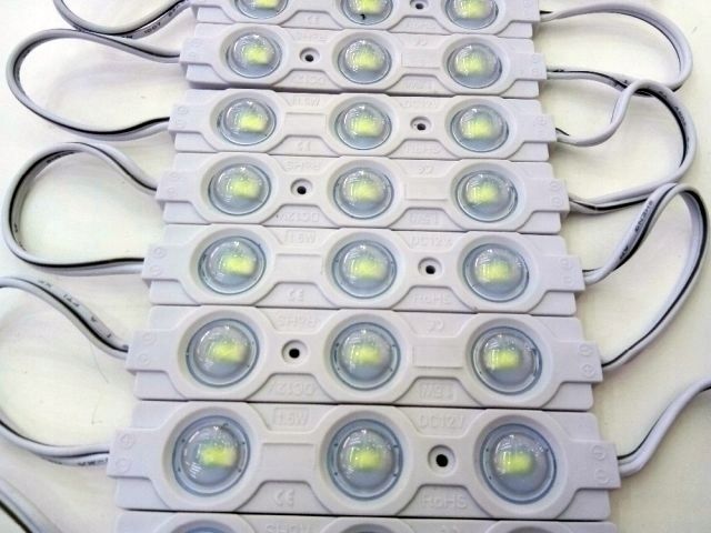 MODUŁ 3xDIODA LED SMD5730 0,5w/12V BBIAŁA ZIMNA zdjęcie 3