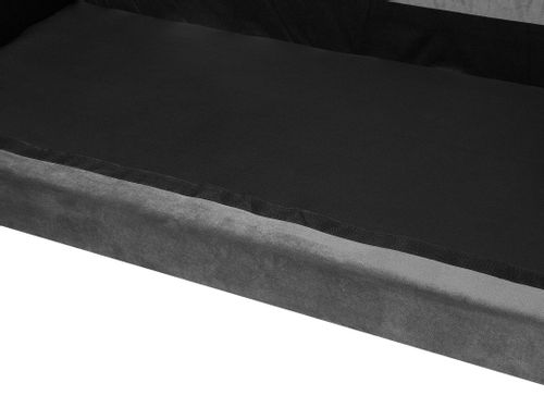 Sofa 3-osobowa welurowa szara EIKE na Arena.pl