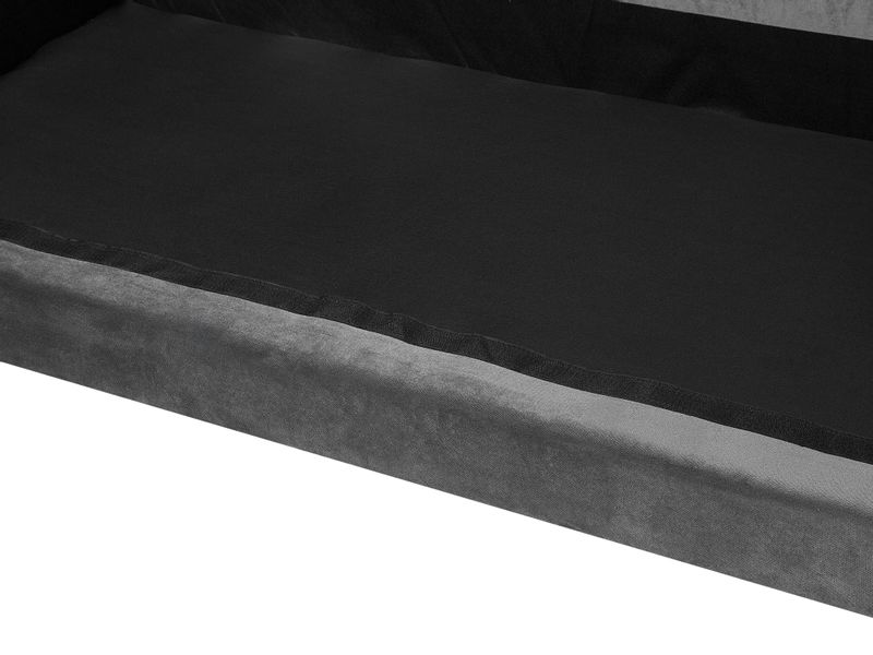 Sofa 3-osobowa welurowa szara EIKE zdjęcie 7