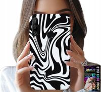 ETUI DO HUAWEI P30 LITE - CZARNO BIAŁA ABSTRAKCJA + SZKŁO HART