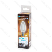 Żarówka LED filament C35 E14 4W 6500K przezroczysta energooszczędna do biura