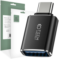 TECH-PROTECT ULTRABOOST ADAPTER TYPE-C TO USB OTG BLACK